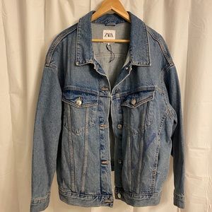 Zara oversized denim jacket WORN ONCE!